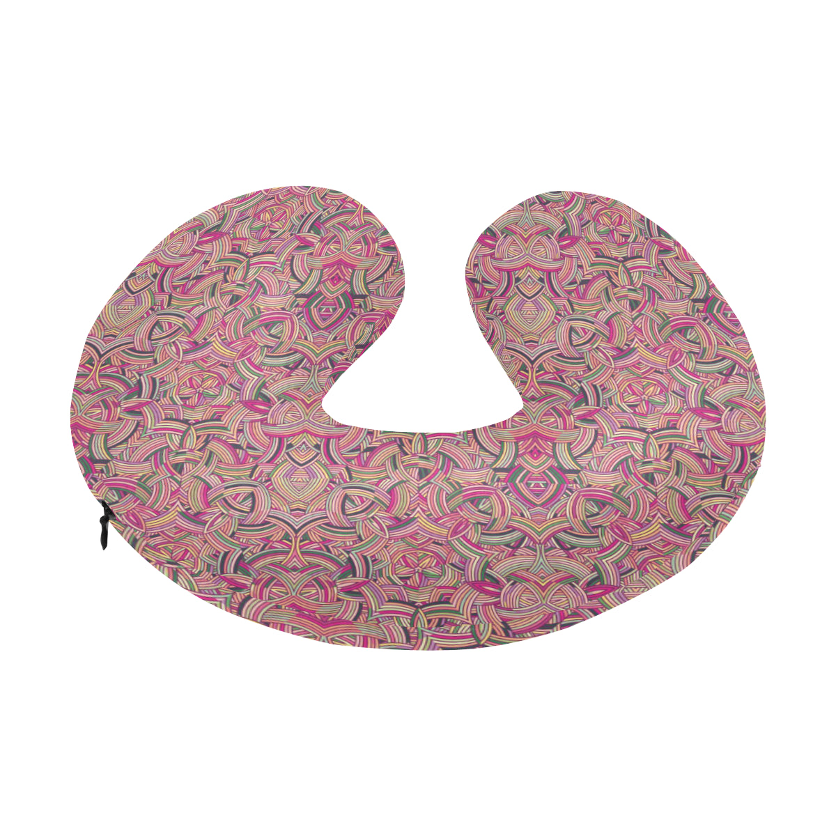 Celtic Pattern Print Design 04 U-Shaped Travel Neck Pillow