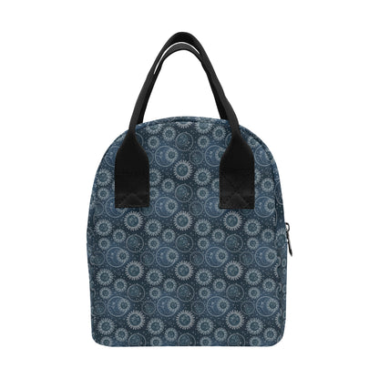 Sun Moon Tattoo Design Themed Print Insulated Lunch Bag