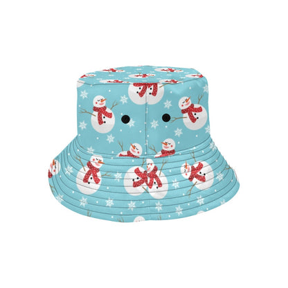 Snowman Print Design LKS304 Unisex Bucket Hat