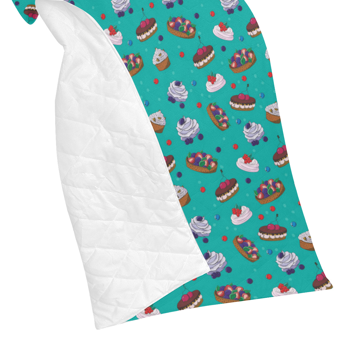 Cake Pattern Print Design 07 Premium Quilt