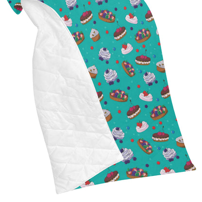 Cake Pattern Print Design 07 Premium Quilt