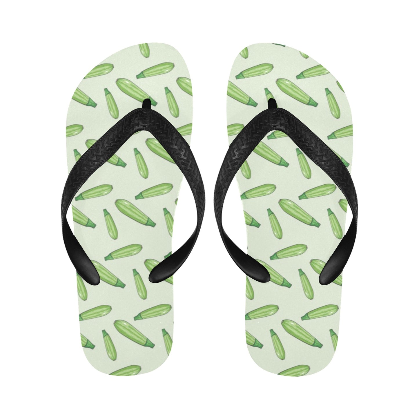 Zucchini Print Design LKS302 Flip Flops
