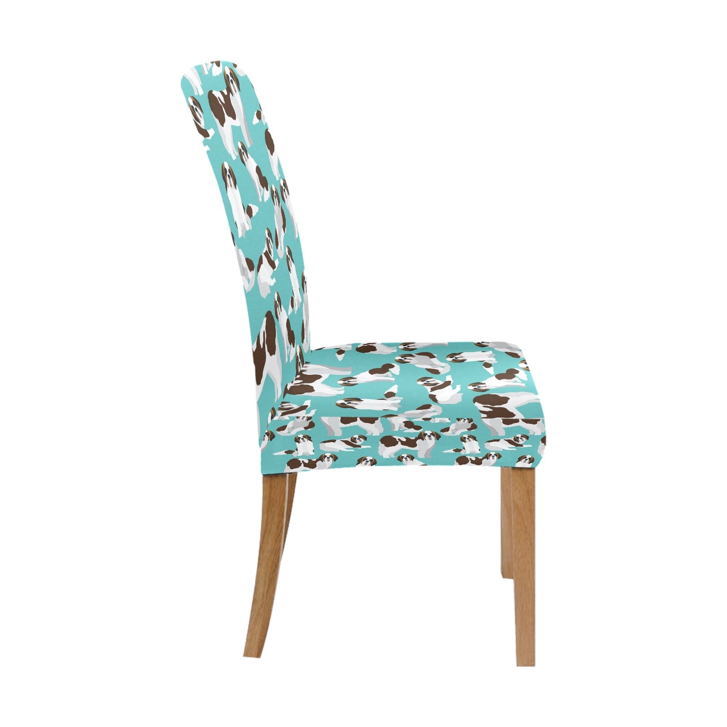 St Bernards Print Design LKS302 Dining Chair Slipcover