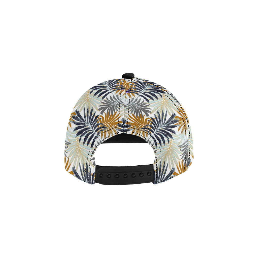 Colorful Tropical Palm Leaves Snapback Cap