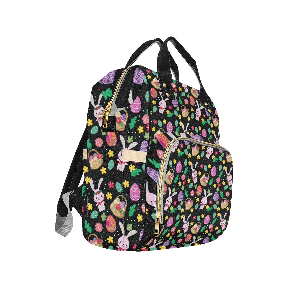 Easter Eggs Pattern Print Design RB05 Diaper Bag Backpack