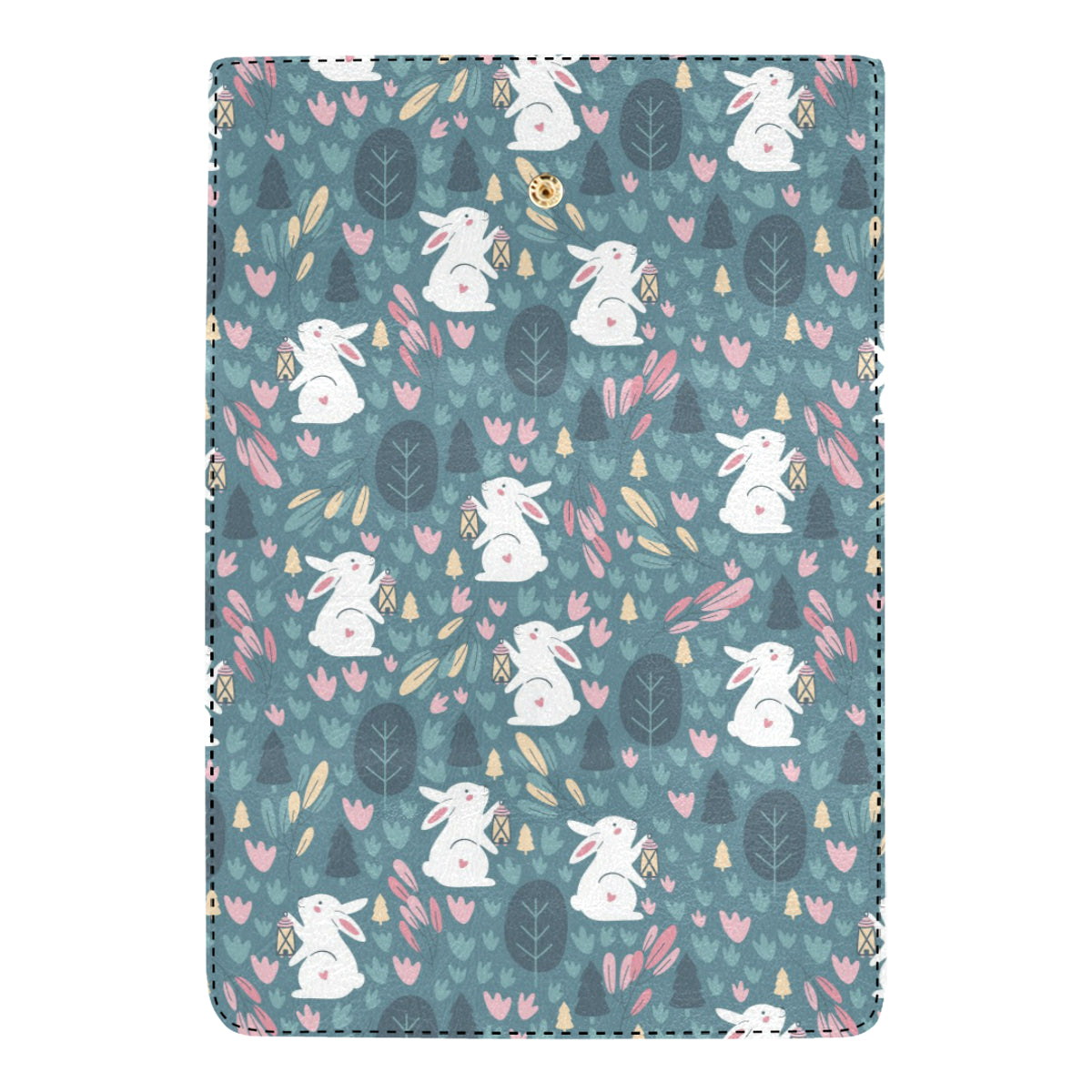 Rabbit Pattern Print Design RB013 Women's Trifold Wallet