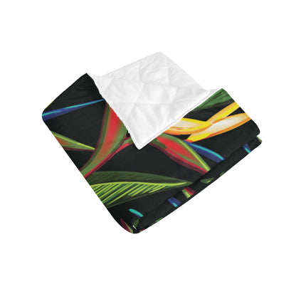Bird Of Paradise Pattern Print Design BOP012 Premium Quilt