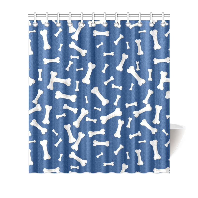 Dog Bone Pattern Print Design 03 Shower Curtain