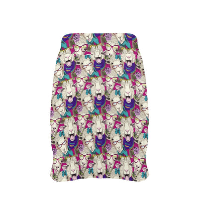 Sheep Print Design LKS403 17" Golf & Pickleball Skort with Pockets
