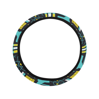 Science Print Design LKS301 Steering Wheel Cover with Elastic Edge