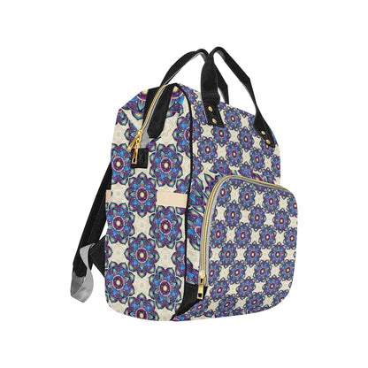 lotus Boho Pattern Print Design LO08 Diaper Bag Backpack