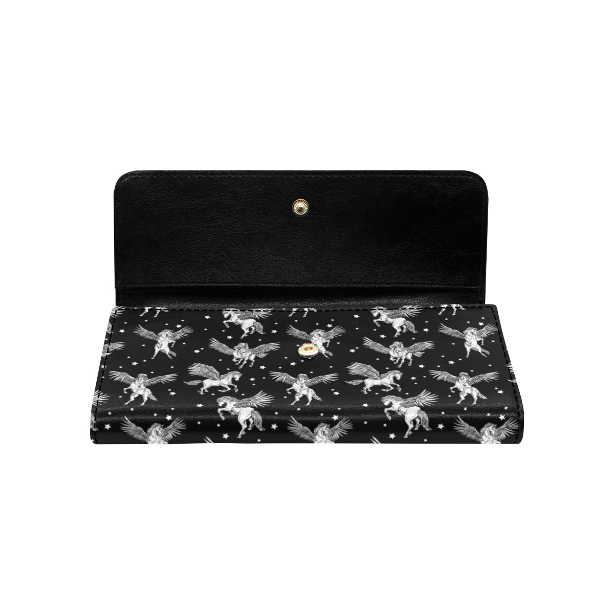 Pegasus Pattern Print Design 01 Women's Trifold Wallet
