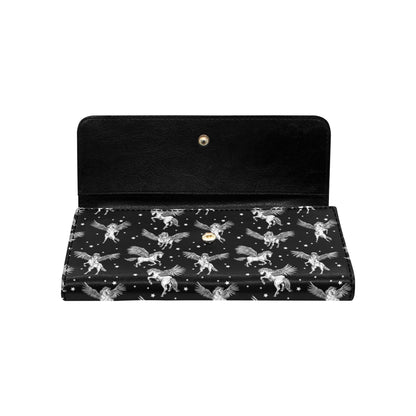 Pegasus Pattern Print Design 01 Women's Trifold Wallet