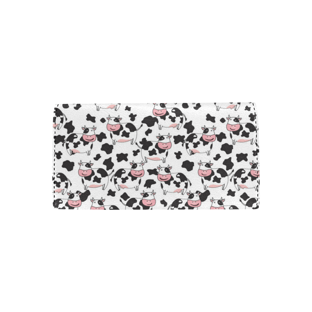 Cow Pattern Print Design 02 Women's Trifold Wallet