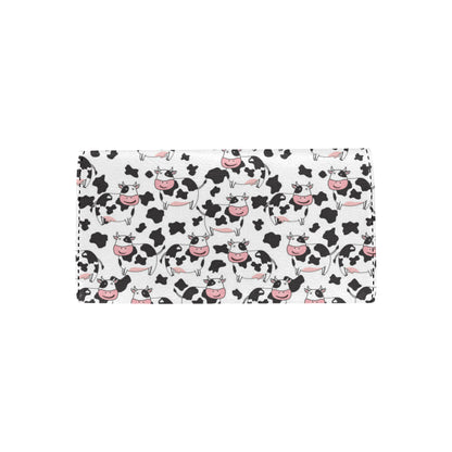 Cow Pattern Print Design 02 Women's Trifold Wallet