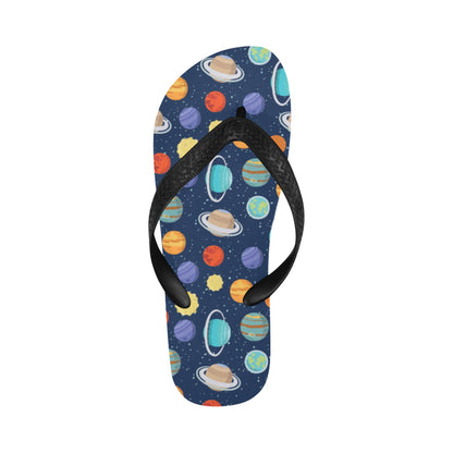 Planet With Star Print Design LKS303 Flip Flops