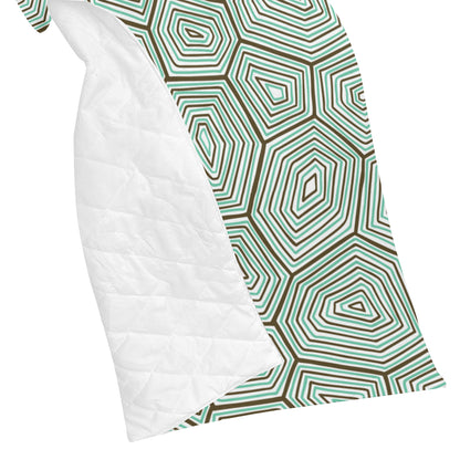 Sea Turtle Skin Print Premium Quilt