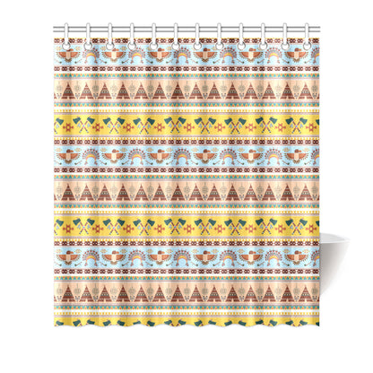 Native American Pattern Design Print Shower Curtain
