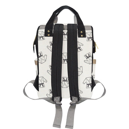 Karate Pattern Print Design 01 Diaper Bag Backpack