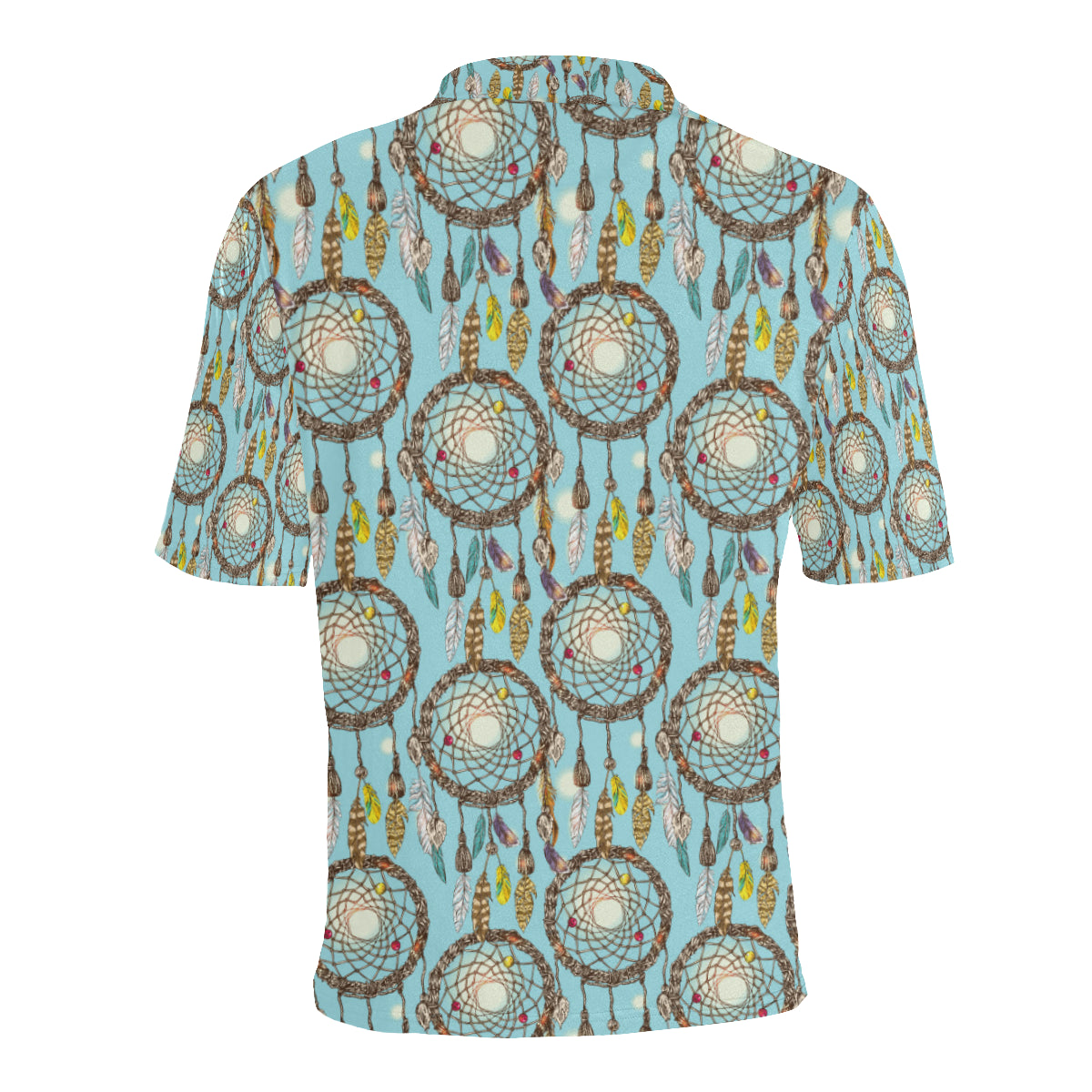 Blue Dream catcher Men Polo Shirt
