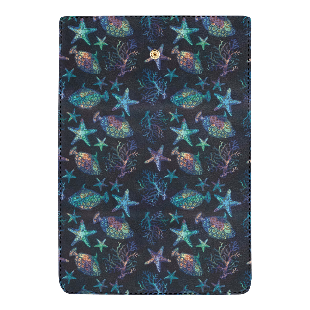 Starfish Pattern Print Design 01 Women's Trifold Wallet