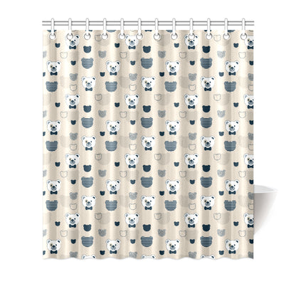 Bear Pattern Print Design 05 Shower Curtain