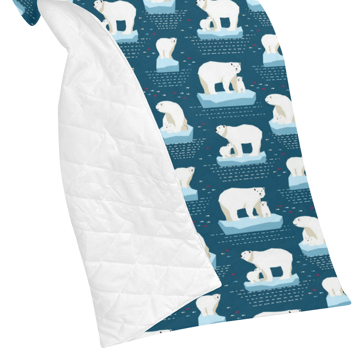 Polar Bear Pattern Print Design PB02 Premium Quilt