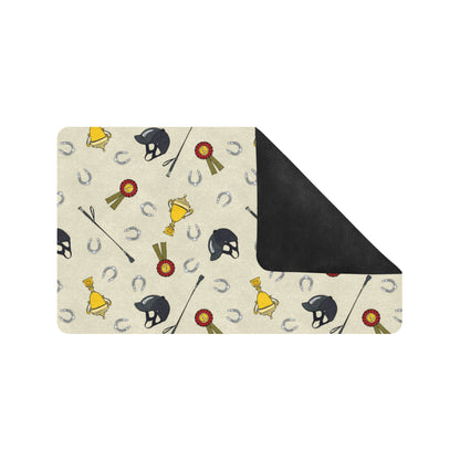 Equestrian Horseshoe Equipment Rubber Doormat