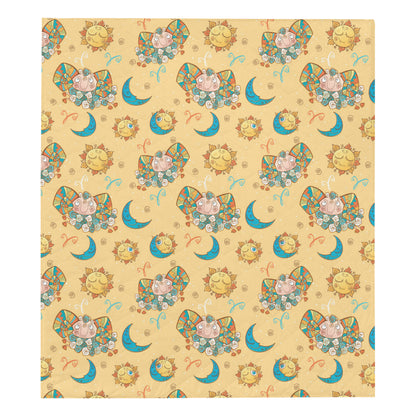 Aries Zodiac Pattern Print Design 03 Premium Quilt