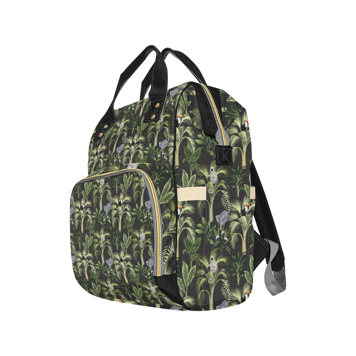 Rainforest Pattern Print Design RF05 Diaper Bag Backpack