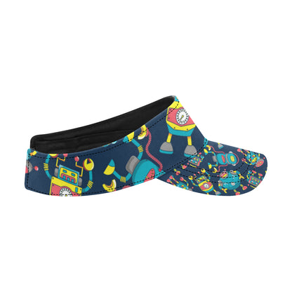 Robot Pattern Print Design A05 Unisex Sun Visor