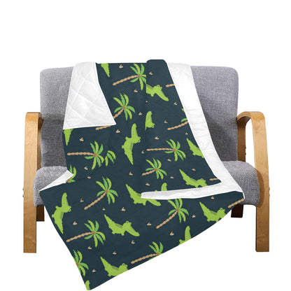 Alligator Pattern Print Design 02 Premium Quilt