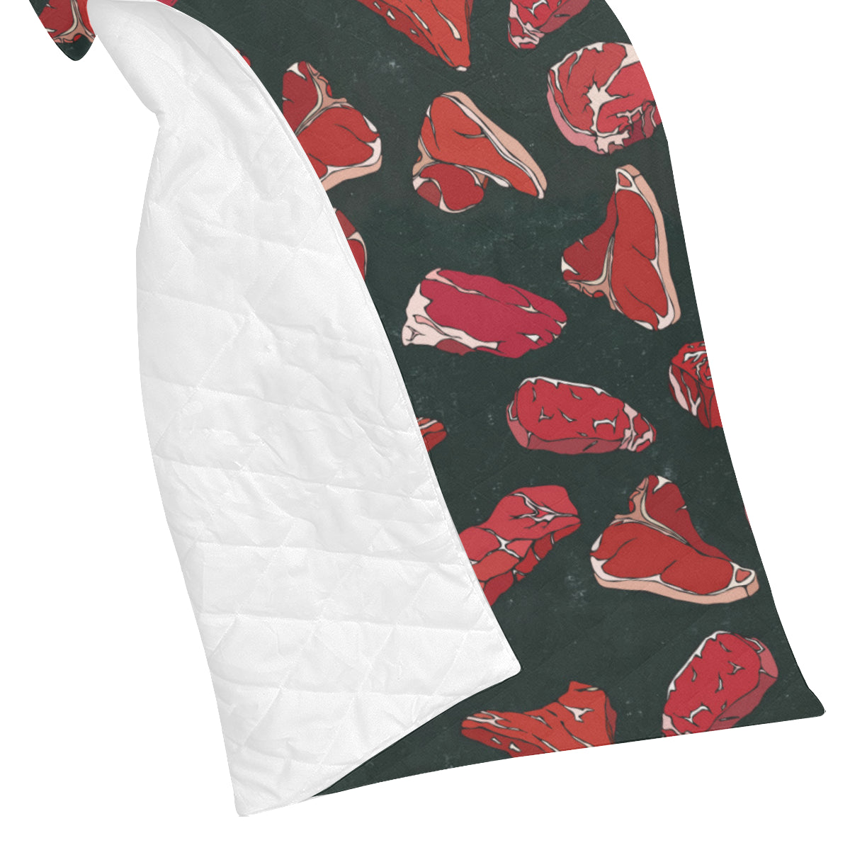 Meat Pattern Print Design 01 Premium Quilt