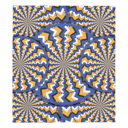 Optical illusion Pattern Print Design A01 Premium Quilt