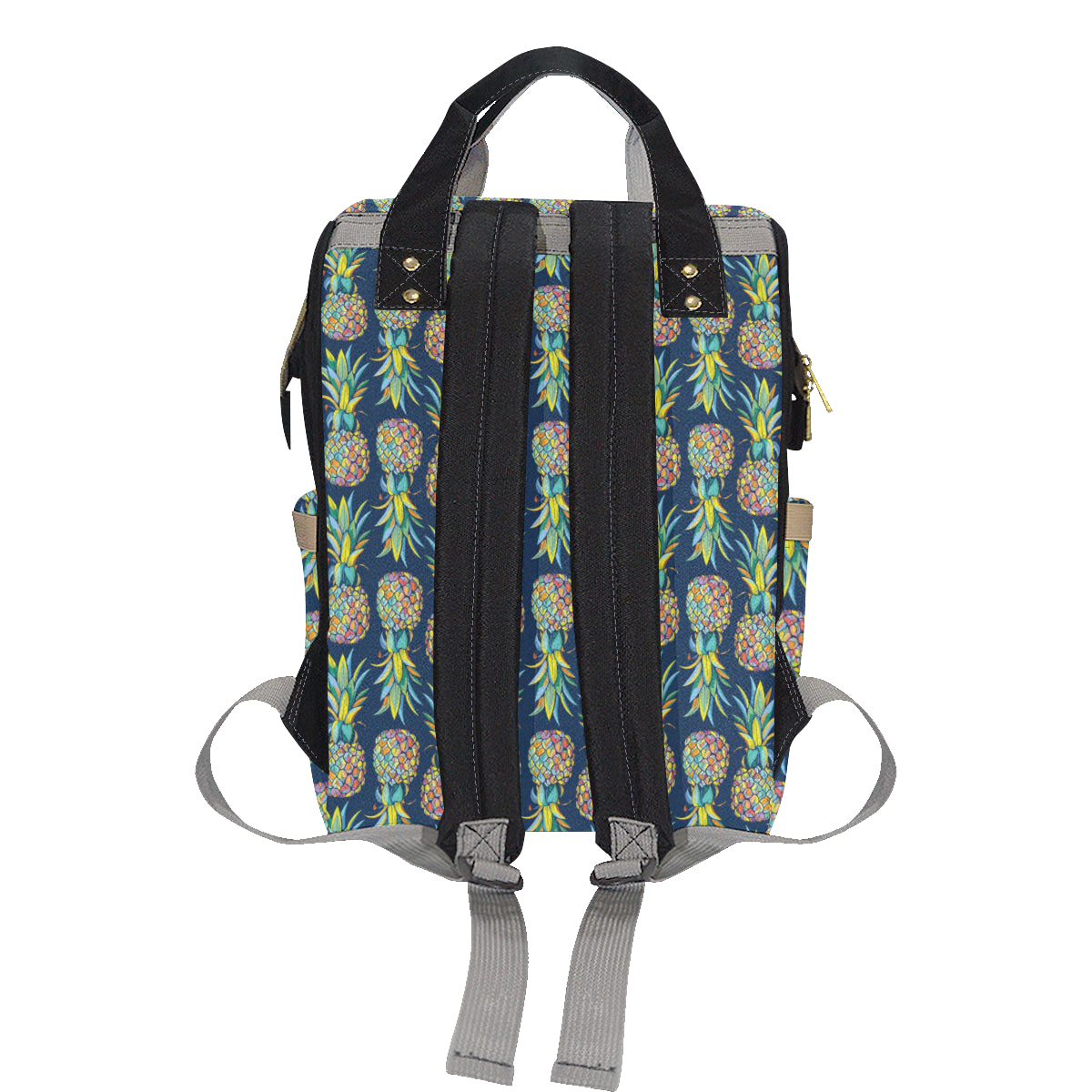 Pineapple Color Art Diaper Bag Backpack