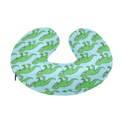 T Rex Pattern Print Design A01 U-Shaped Travel Neck Pillow