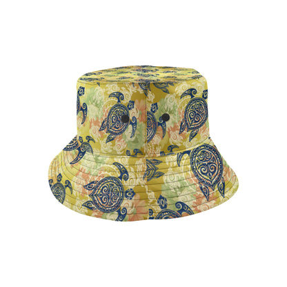 Hawaiian Turtle Tribal Design Print Unisex Bucket Hat