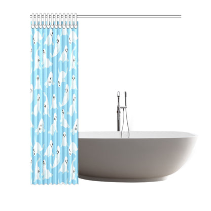 Sea Lion Cute Pattern Print Design 03 Shower Curtain