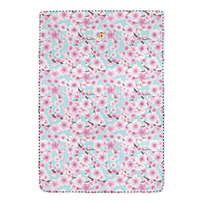 Cherry Blossom Pattern Print Design 01 Women's Trifold Wallet