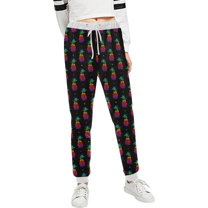 Pineapple Rainbow Dot Print Unisex Sweatpants