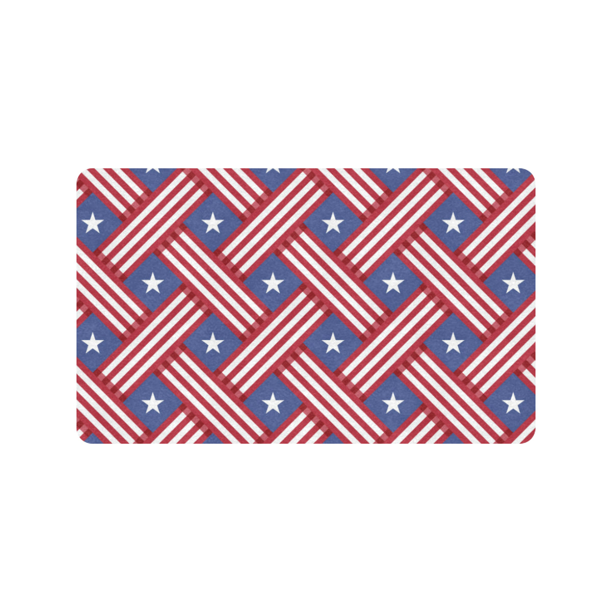 American flag Pattern Rubber Doormat