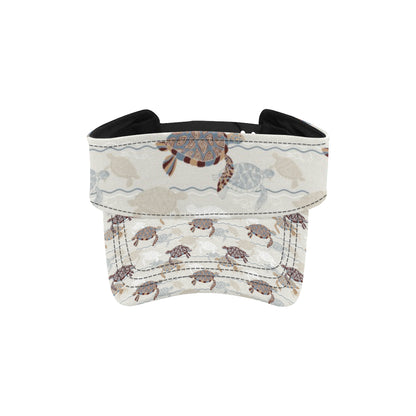 Sea Turtle Pattern Print Design T07 Unisex Sun Visor