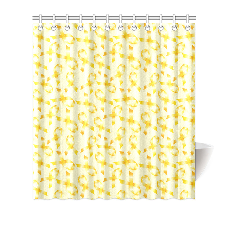 Bone cancer Pattern Print Design 01 Shower Curtain
