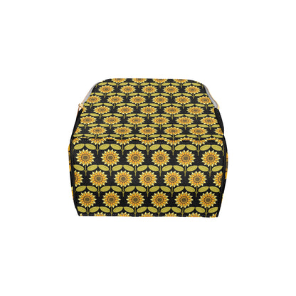 Sunflower Pattern Print Design SF015 Diaper Bag Backpack