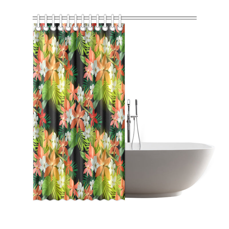 Amaryllis Pattern Print Design AL07 Shower Curtain