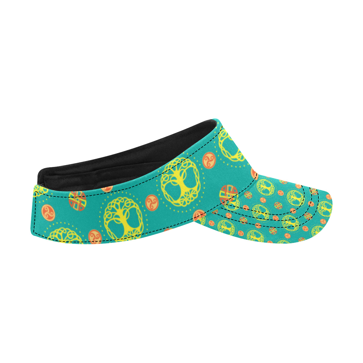 Celtic Tree of Life Print Pattern Unisex Sun Visor