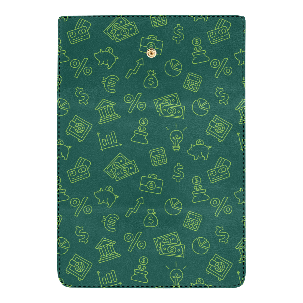 Accounting Financial Pattern Print Design 02 Women's Trifold Wallet