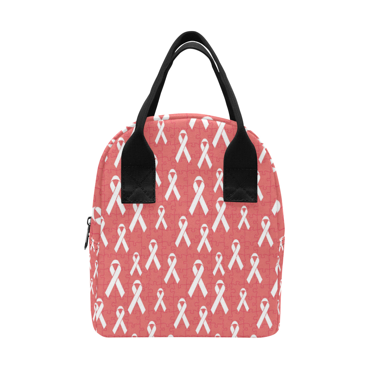 Autism Awareness Ribbon Design Print Insulated Lunch Bag