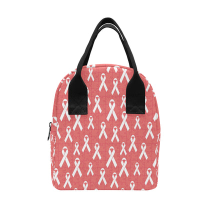 Autism Awareness Ribbon Design Print Insulated Lunch Bag