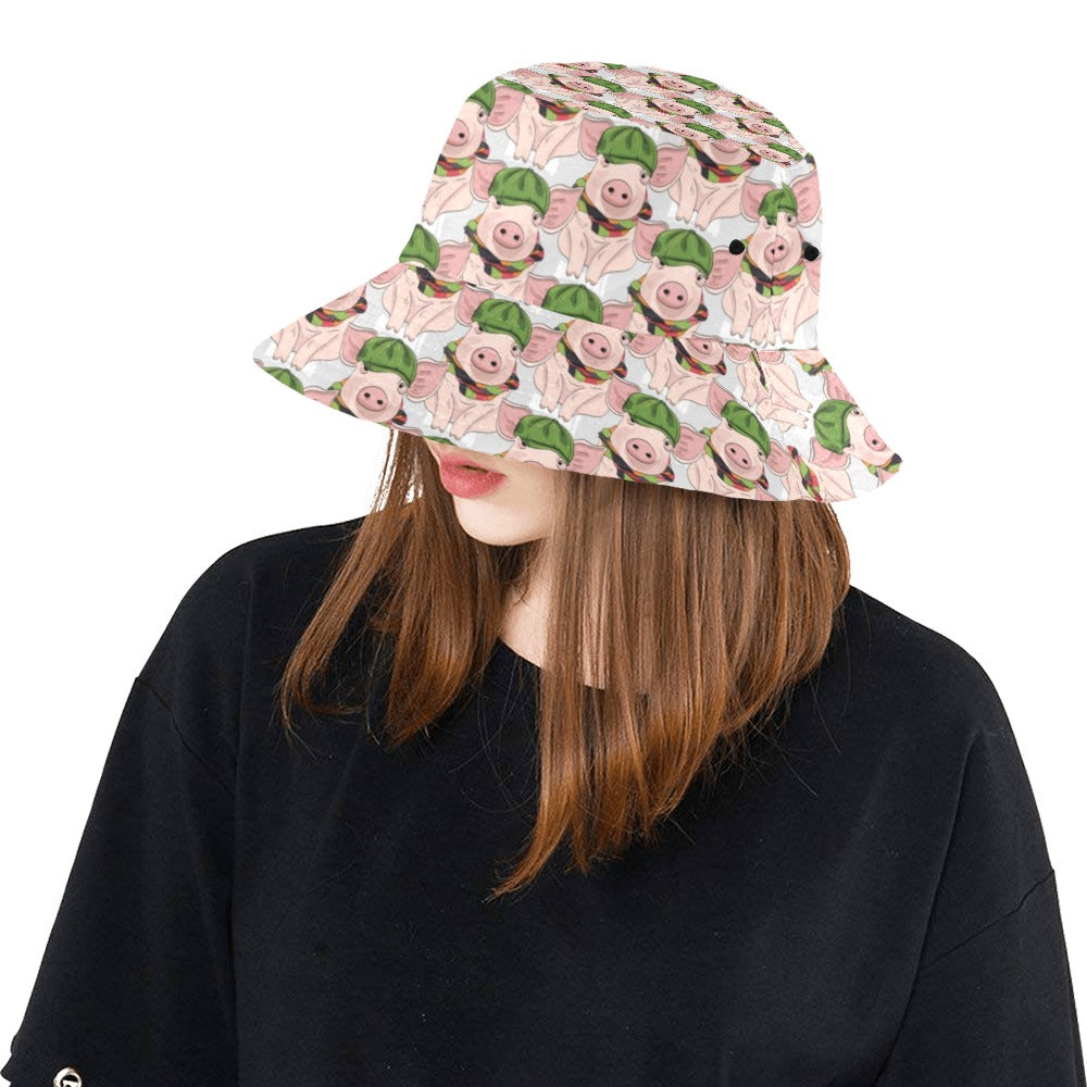 Pig Print Design LKS403 Unisex Bucket Hat
